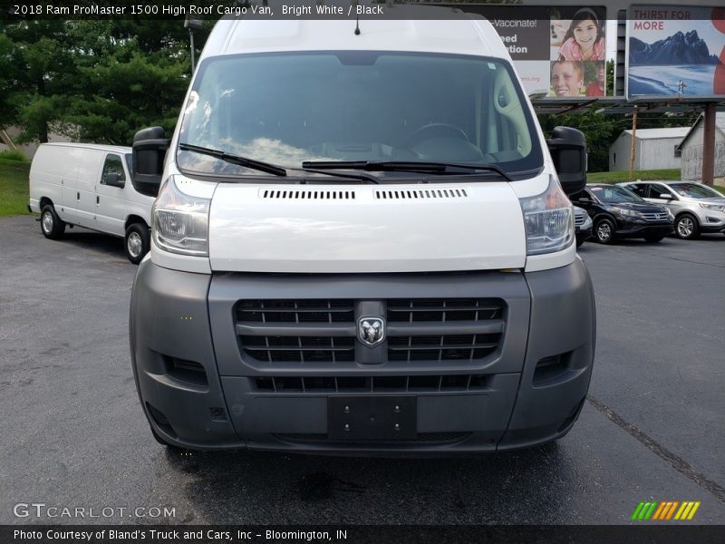 Bright White / Black 2018 Ram ProMaster 1500 High Roof Cargo Van