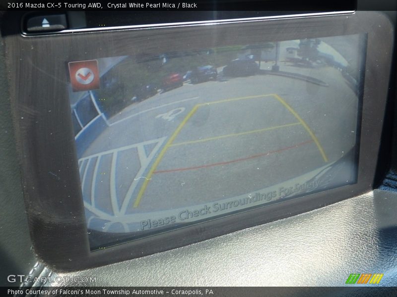 Crystal White Pearl Mica / Black 2016 Mazda CX-5 Touring AWD