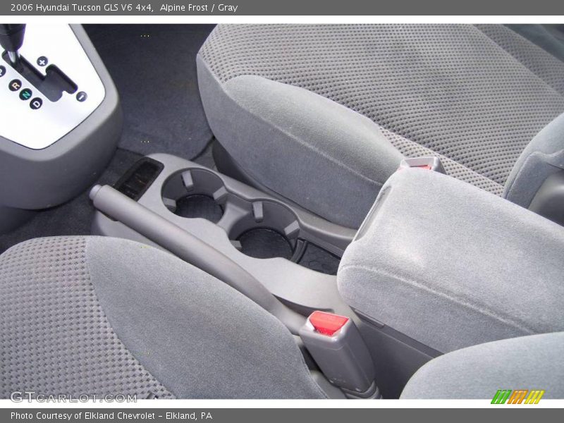 Alpine Frost / Gray 2006 Hyundai Tucson GLS V6 4x4