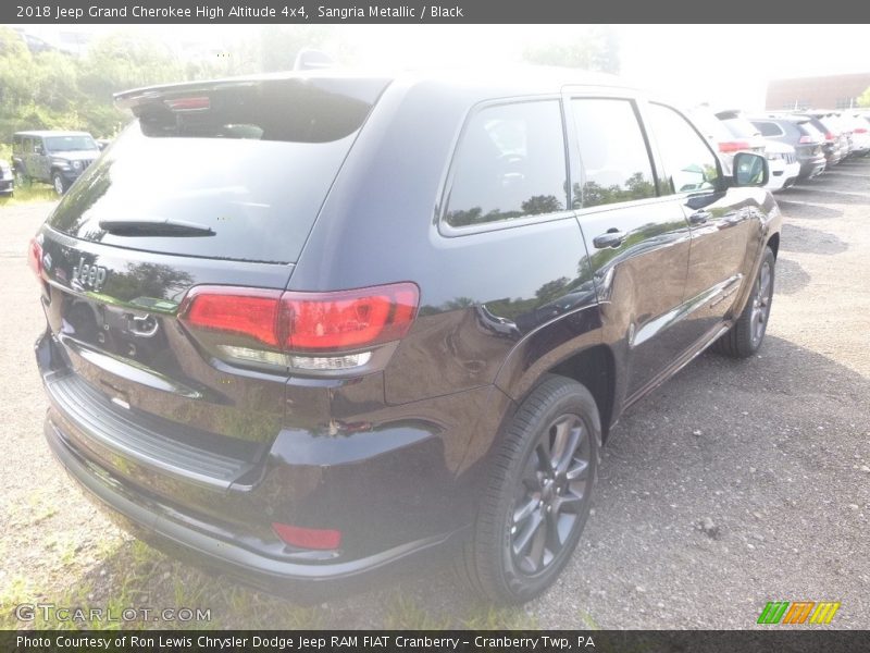 Sangria Metallic / Black 2018 Jeep Grand Cherokee High Altitude 4x4