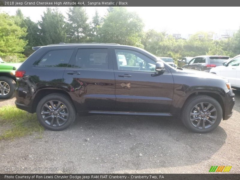 Sangria Metallic / Black 2018 Jeep Grand Cherokee High Altitude 4x4