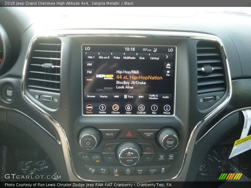 Sangria Metallic / Black 2018 Jeep Grand Cherokee High Altitude 4x4