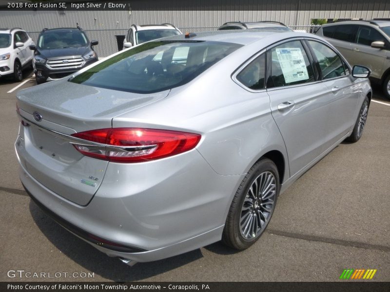 Ingot Silver / Ebony 2018 Ford Fusion SE