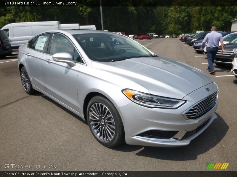 Ingot Silver / Ebony 2018 Ford Fusion SE