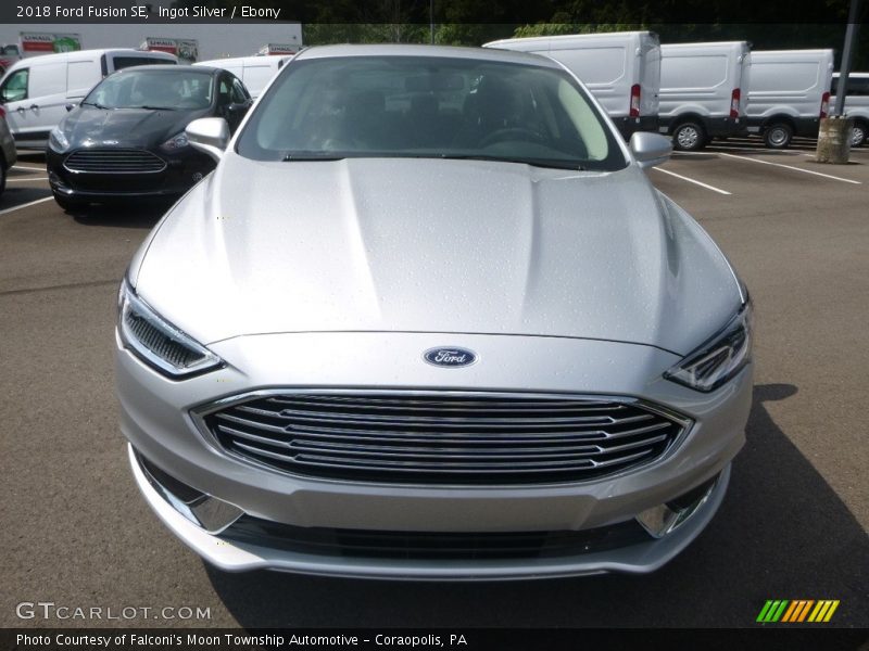 Ingot Silver / Ebony 2018 Ford Fusion SE