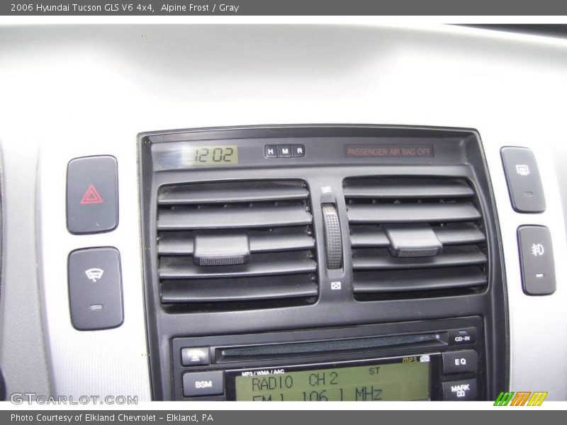 Alpine Frost / Gray 2006 Hyundai Tucson GLS V6 4x4