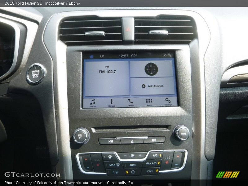 Ingot Silver / Ebony 2018 Ford Fusion SE