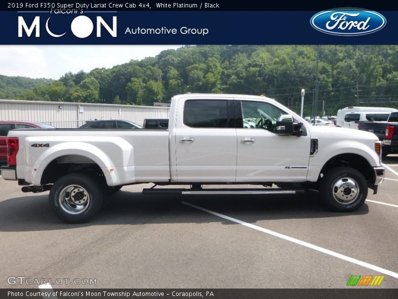 White Platinum / Black 2019 Ford F350 Super Duty Lariat Crew Cab 4x4