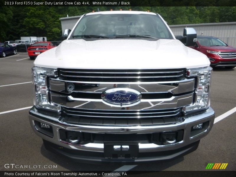White Platinum / Black 2019 Ford F350 Super Duty Lariat Crew Cab 4x4