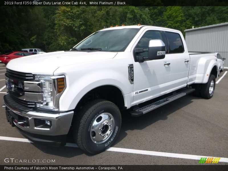 White Platinum / Black 2019 Ford F350 Super Duty Lariat Crew Cab 4x4