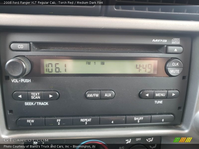 Torch Red / Medium Dark Flint 2008 Ford Ranger XLT Regular Cab