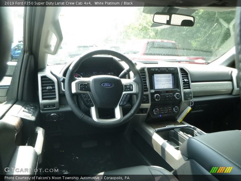 White Platinum / Black 2019 Ford F350 Super Duty Lariat Crew Cab 4x4