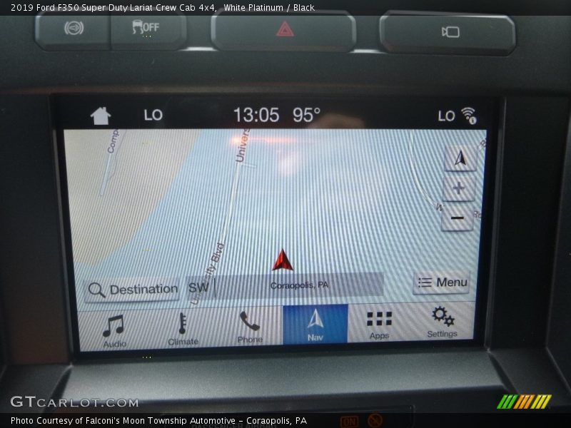 Navigation of 2019 F350 Super Duty Lariat Crew Cab 4x4