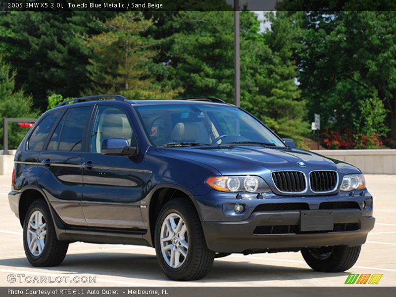 Toledo Blue Metallic / Sand Beige 2005 BMW X5 3.0i