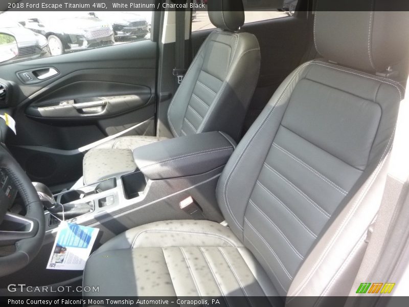 White Platinum / Charcoal Black 2018 Ford Escape Titanium 4WD