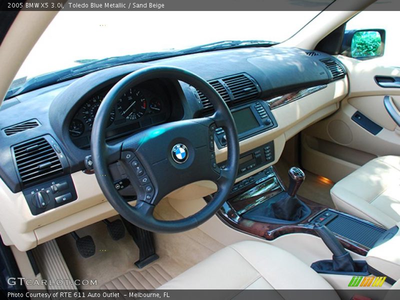 Toledo Blue Metallic / Sand Beige 2005 BMW X5 3.0i