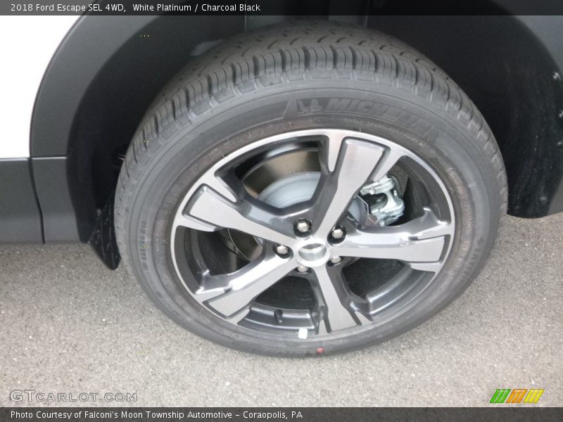 White Platinum / Charcoal Black 2018 Ford Escape SEL 4WD