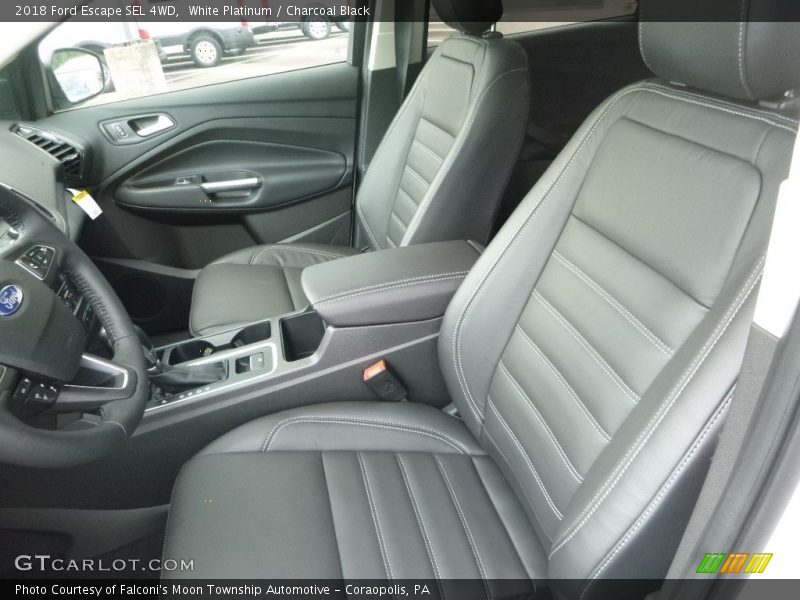 White Platinum / Charcoal Black 2018 Ford Escape SEL 4WD