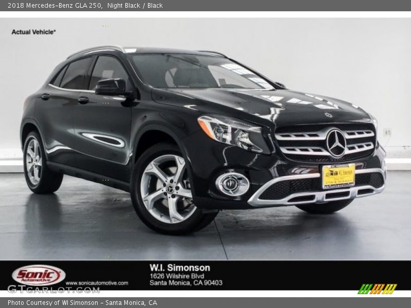 Night Black / Black 2018 Mercedes-Benz GLA 250