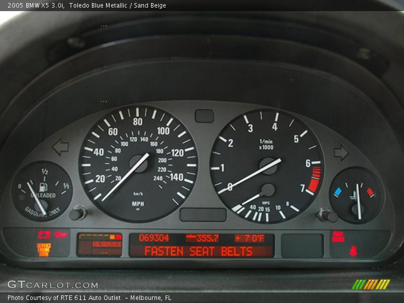 Toledo Blue Metallic / Sand Beige 2005 BMW X5 3.0i