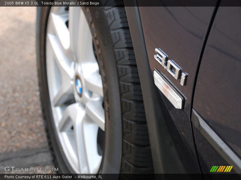 Toledo Blue Metallic / Sand Beige 2005 BMW X5 3.0i