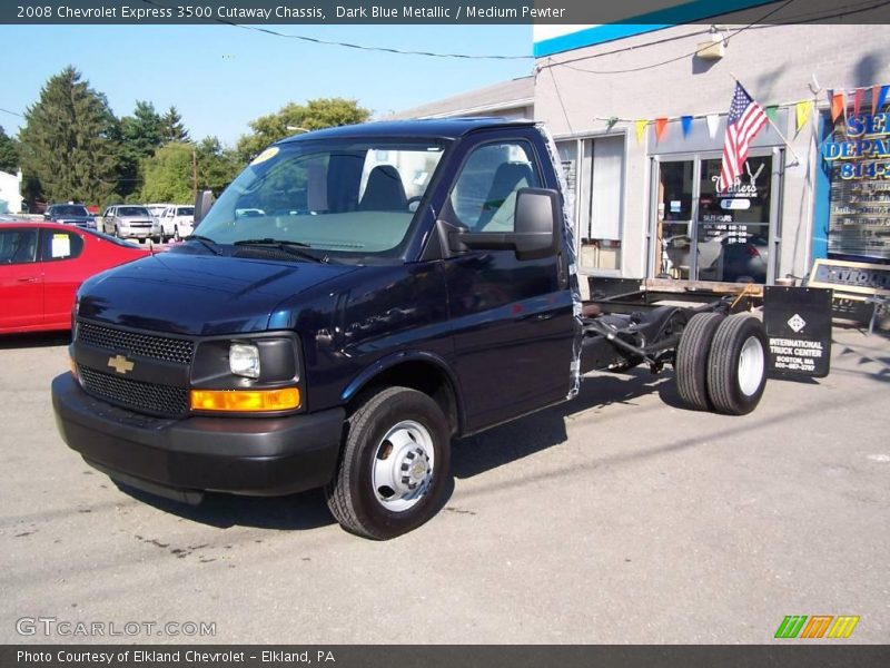 Dark Blue Metallic / Medium Pewter 2008 Chevrolet Express 3500 Cutaway Chassis