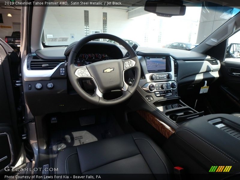 Satin Steel Metallic / Jet Black 2019 Chevrolet Tahoe Premier 4WD