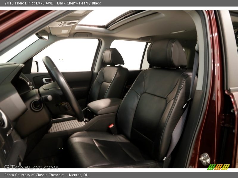 Dark Cherry Pearl / Black 2013 Honda Pilot EX-L 4WD