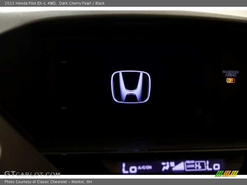 Dark Cherry Pearl / Black 2013 Honda Pilot EX-L 4WD