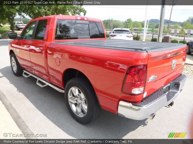 Flame Red / Black/Diesel Gray 2013 Ram 1500 SLT Quad Cab 4x4