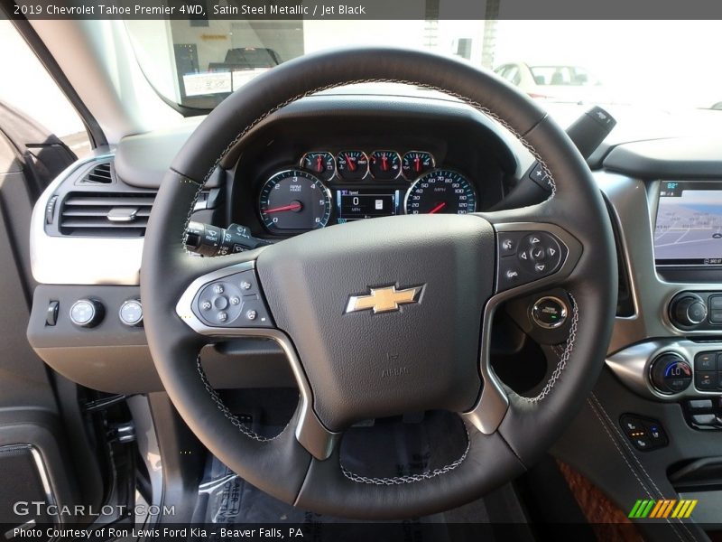 Satin Steel Metallic / Jet Black 2019 Chevrolet Tahoe Premier 4WD