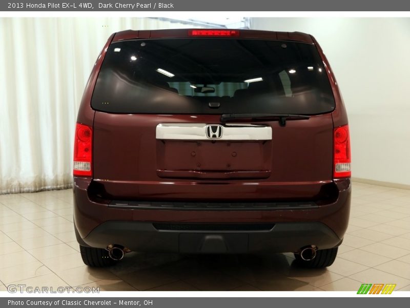 Dark Cherry Pearl / Black 2013 Honda Pilot EX-L 4WD