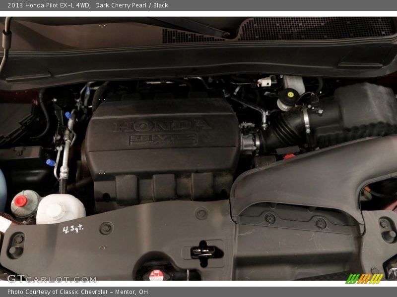 Dark Cherry Pearl / Black 2013 Honda Pilot EX-L 4WD