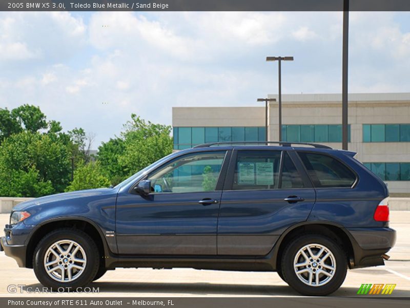 Toledo Blue Metallic / Sand Beige 2005 BMW X5 3.0i
