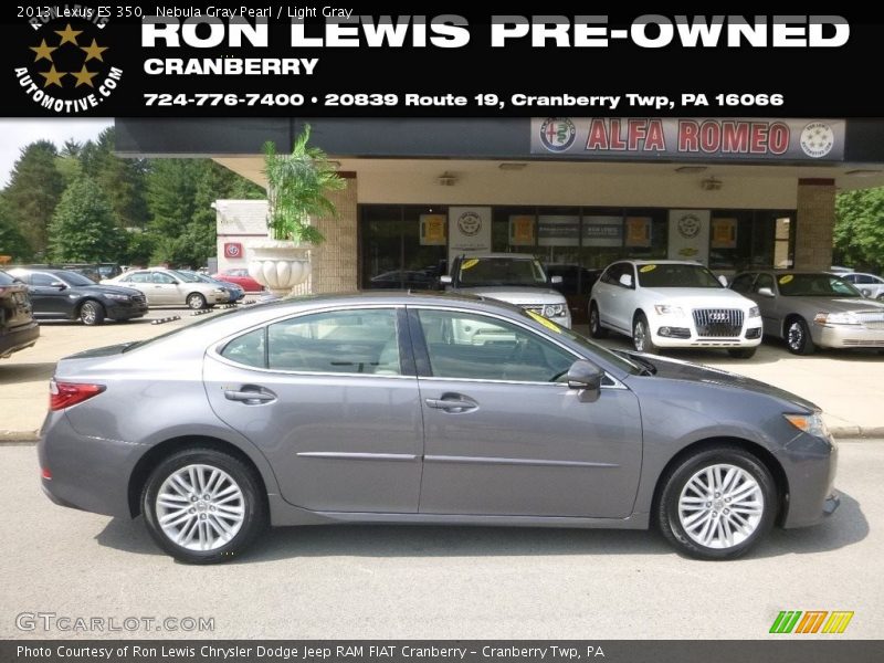 Nebula Gray Pearl / Light Gray 2013 Lexus ES 350