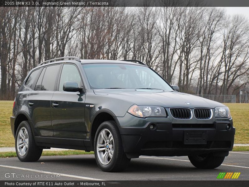 Highland Green Metallic / Terracotta 2005 BMW X3 3.0i