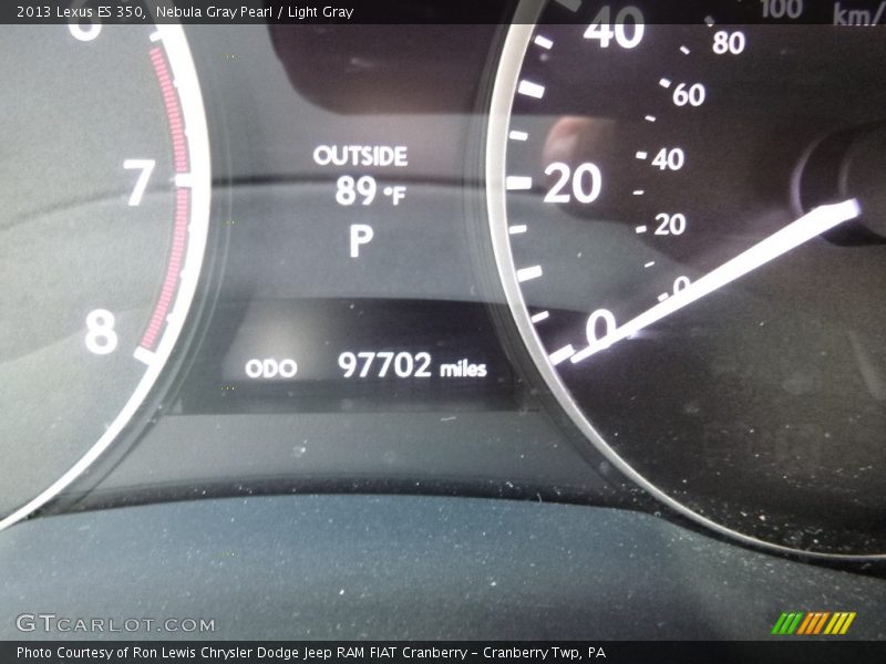 Nebula Gray Pearl / Light Gray 2013 Lexus ES 350