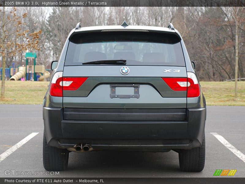 Highland Green Metallic / Terracotta 2005 BMW X3 3.0i