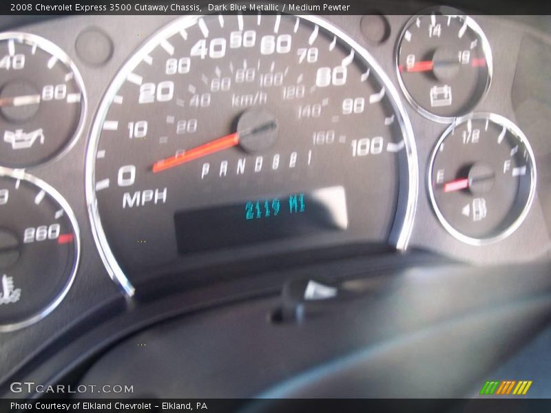 Dark Blue Metallic / Medium Pewter 2008 Chevrolet Express 3500 Cutaway Chassis