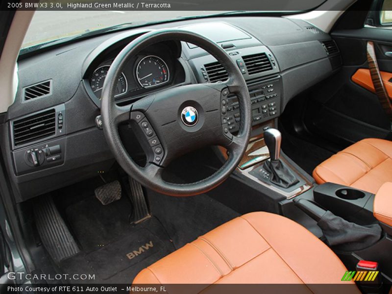 Highland Green Metallic / Terracotta 2005 BMW X3 3.0i