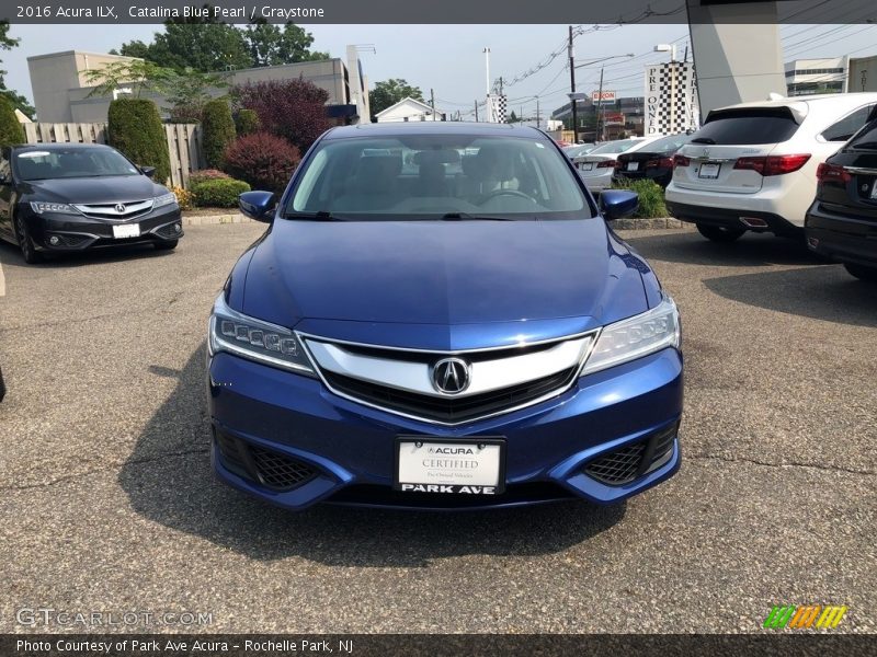 Catalina Blue Pearl / Graystone 2016 Acura ILX