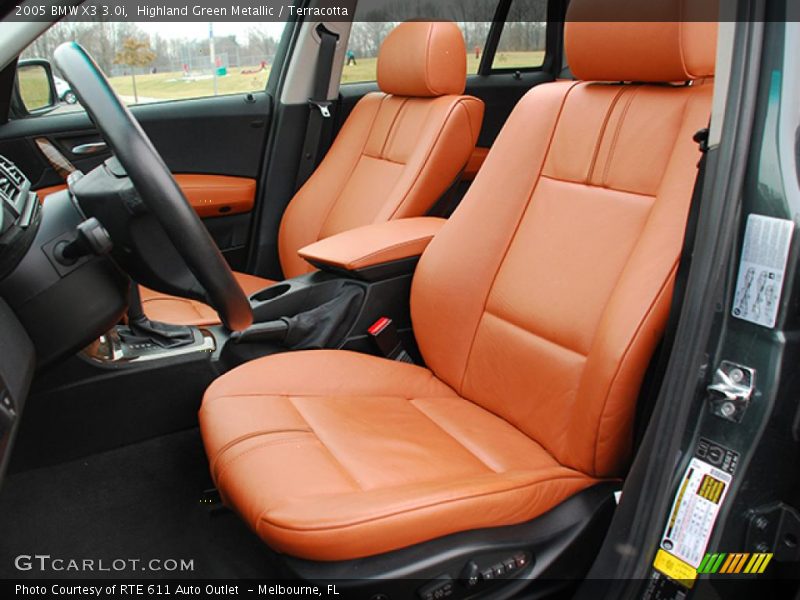 Highland Green Metallic / Terracotta 2005 BMW X3 3.0i