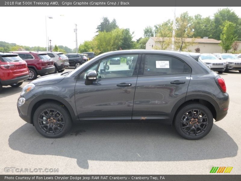 Grigio Graphite (Graphite Grey) / Black 2018 Fiat 500X Trekking AWD