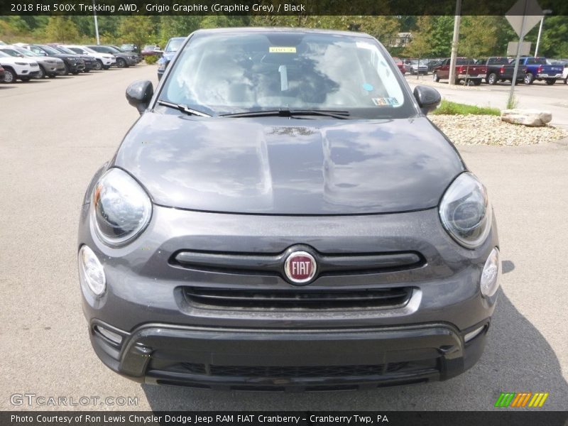 Grigio Graphite (Graphite Grey) / Black 2018 Fiat 500X Trekking AWD