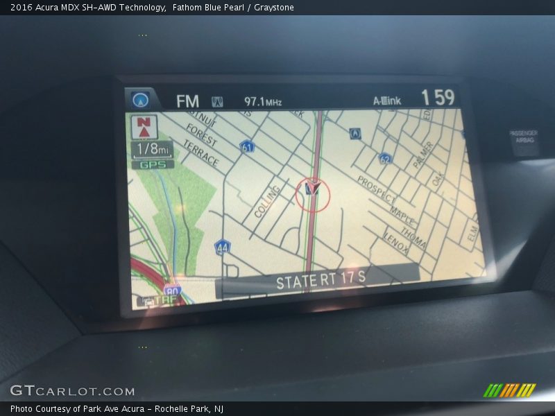 Fathom Blue Pearl / Graystone 2016 Acura MDX SH-AWD Technology