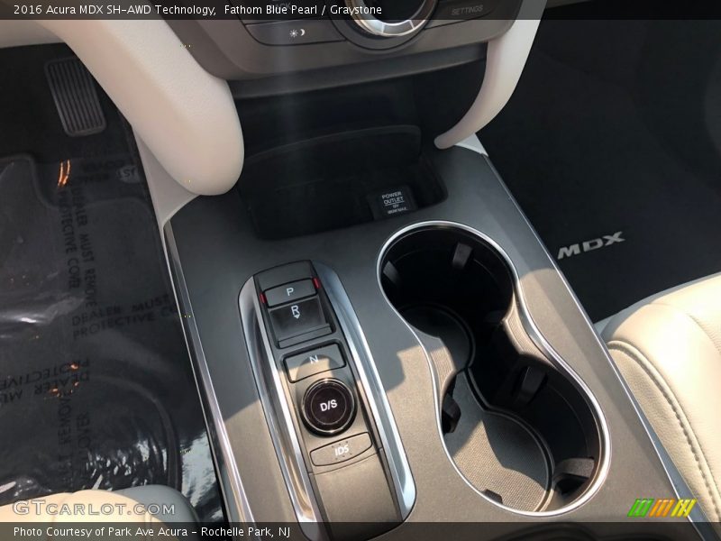 Fathom Blue Pearl / Graystone 2016 Acura MDX SH-AWD Technology