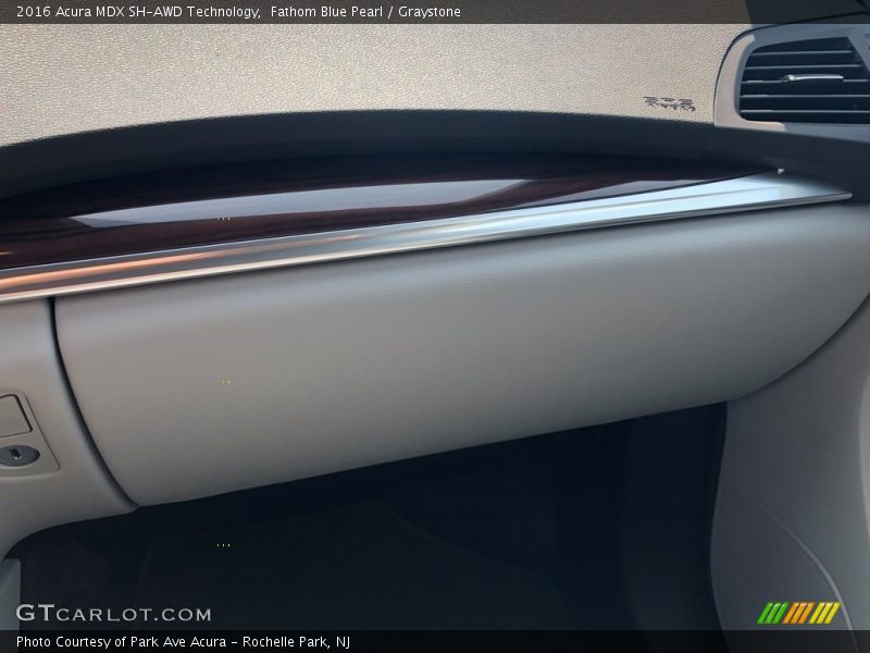 Fathom Blue Pearl / Graystone 2016 Acura MDX SH-AWD Technology