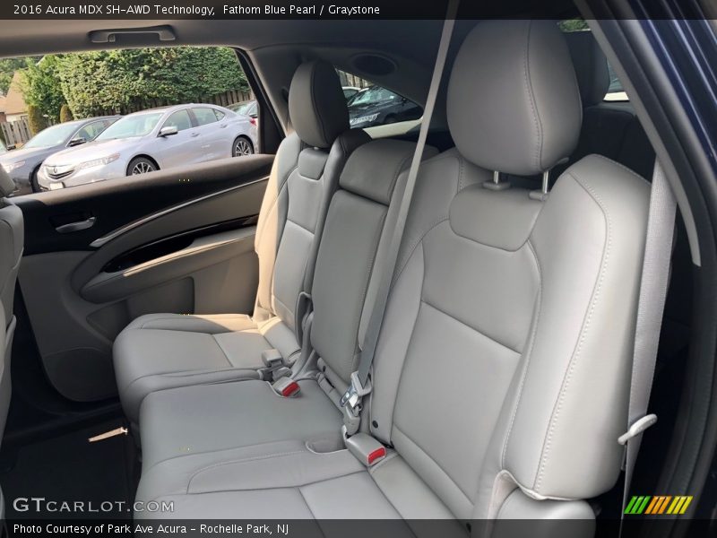 Fathom Blue Pearl / Graystone 2016 Acura MDX SH-AWD Technology