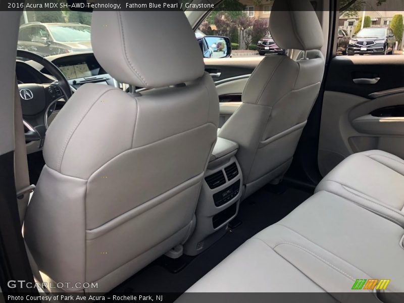 Fathom Blue Pearl / Graystone 2016 Acura MDX SH-AWD Technology