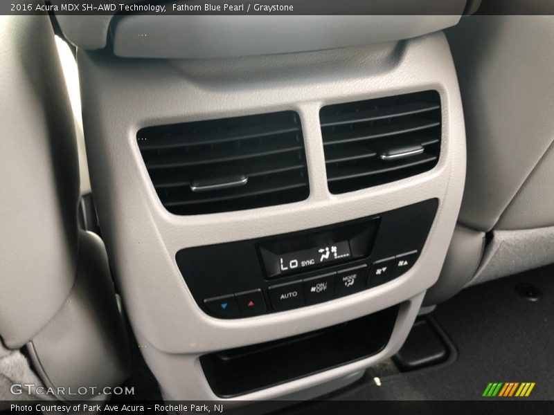 Fathom Blue Pearl / Graystone 2016 Acura MDX SH-AWD Technology